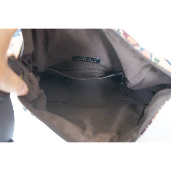 Sonoma Tapestry Carpet Aztec Hobo Shoulder Bag 12" Boho Cottagecore Whimsigoth - Picture 16 of 16